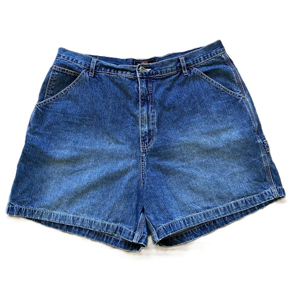 Route 66 Carpenter Jean Shorts Blue Denim Vintage Y2K Women's Plus Size